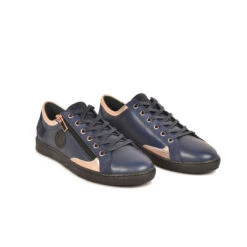 Pataugas JESTER/MIX F4H MARINE/ROSE -Pataugas French Boutique 628254 BASKET FEMME JESTER MIX F4H MARINE ROSE 4