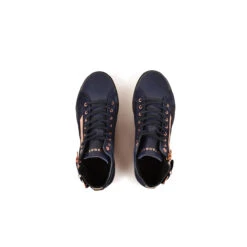 Pataugas PALME/MIX F4H MARINE/ROSE -Pataugas French Boutique 628270 922 BASKET FEMME PALME MIX F4H MARINE ROSE 6