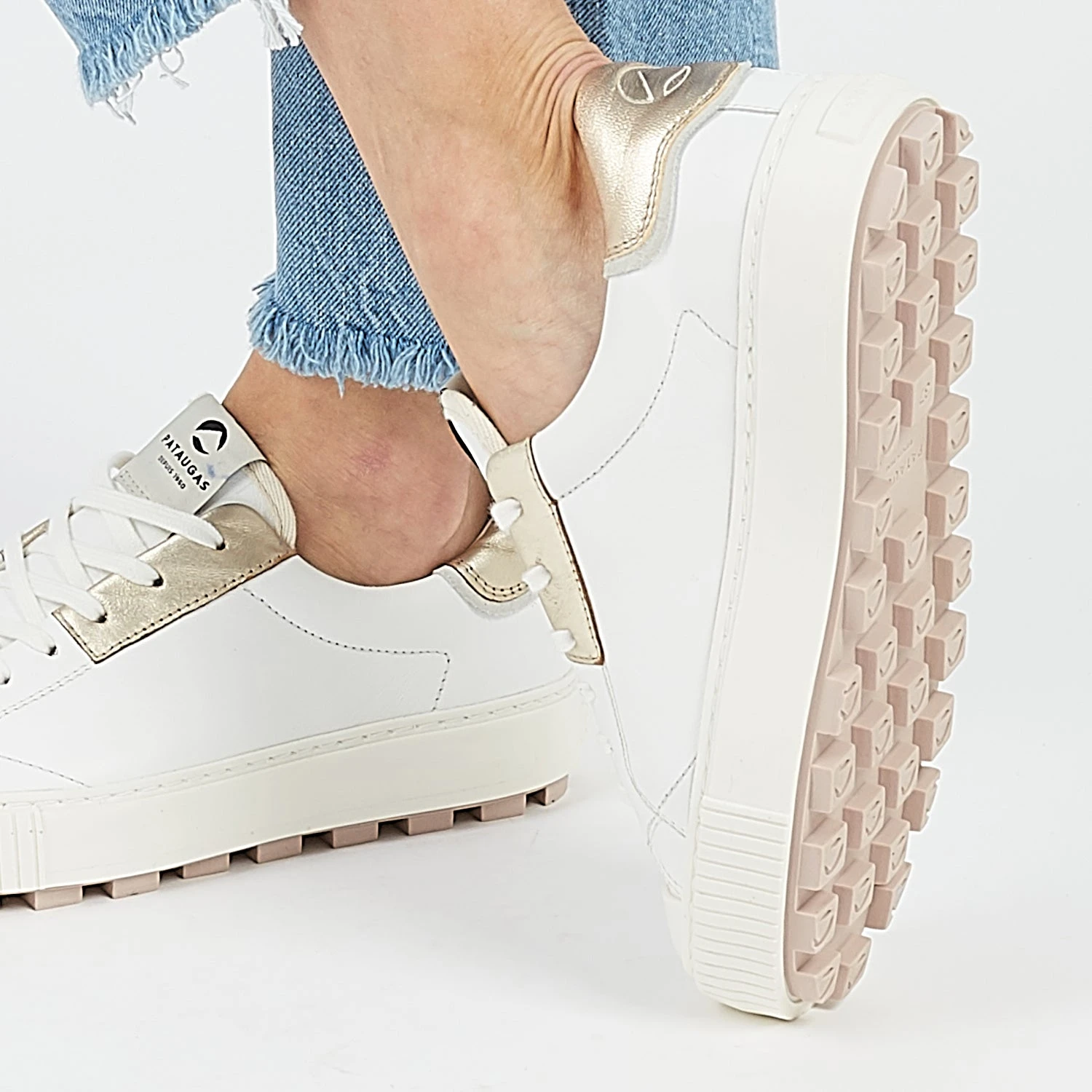 Pataugas ARAN/M F2H BLANC/DORÉ 3 Pataugas ARAN/M F2H BLANC/DORÉ – Image 3