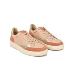 Pataugas BASALTE/SNME F2H BEIGE ROSÉ/DORÉ -Pataugas French Boutique BASKET FEMME BASALT F2H NUDE DORE 4
