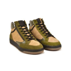 Pataugas BASALTE M/ZMIX H4I TAUPE -Pataugas French Boutique BASKET HOMME BASALT ZMIX H4I TAUPE 628472 154 4