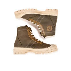 Pataugas AUTHENTIQUE M/SC F2I KAKI -Pataugas French Boutique BOOTS FEMME OG M SC F2I KAKI 628343 554 6