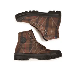 Pataugas AUTHENTIQUE MADE IN FRANCE F4G Tartan Marron -Pataugas French Boutique BOOTS HOMME AUTHENTIQUE W H4G TARTAN MARRON 6