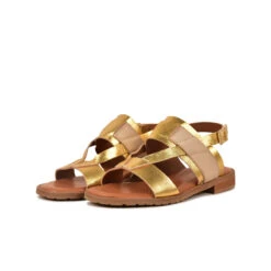 Pataugas RIA/MIX F2H DORE -Pataugas French Boutique SANDALE FEMME RIA MIX F2H DORE 5 8156670e 852b 4224 b640 378fafdfd800